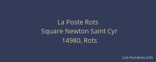 La Poste Rots