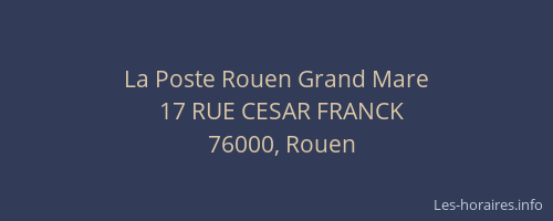 La Poste Rouen Grand Mare