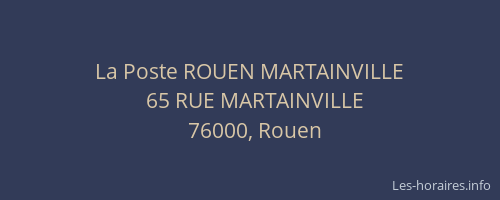 La Poste ROUEN MARTAINVILLE