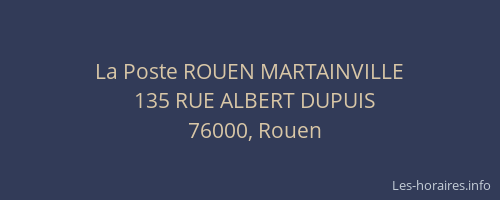 La Poste ROUEN MARTAINVILLE