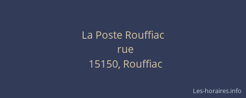 La Poste Rouffiac