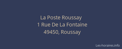 La Poste Roussay