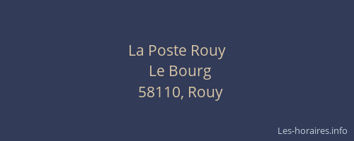 La Poste Rouy