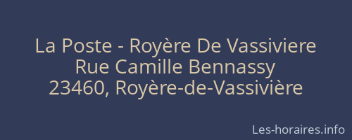 La Poste - Royère De Vassiviere
