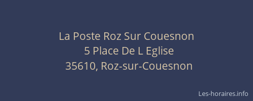 La Poste Roz Sur Couesnon
