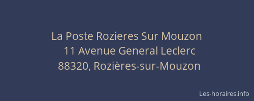 La Poste Rozieres Sur Mouzon