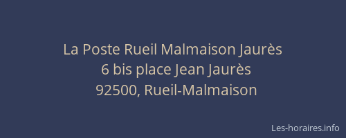La Poste Rueil Malmaison Jaurès