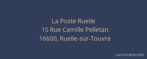 La Poste Ruelle
