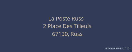 La Poste Russ
