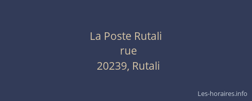 La Poste Rutali