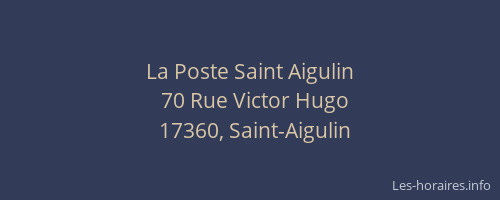 La Poste Saint Aigulin