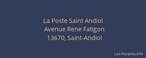 La Poste Saint Andiol