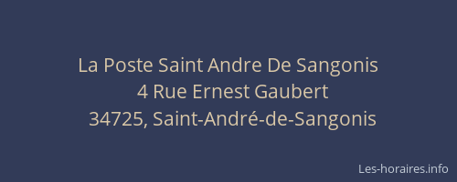La Poste Saint Andre De Sangonis