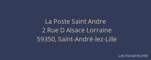 La Poste Saint Andre