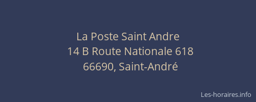 La Poste Saint Andre