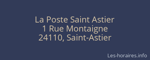 La Poste Saint Astier