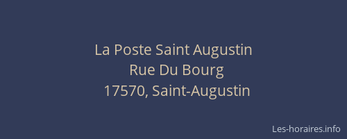 La Poste Saint Augustin