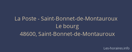 La Poste - Saint-Bonnet-de-Montauroux