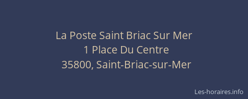 La Poste Saint Briac Sur Mer