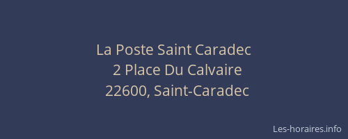 La Poste Saint Caradec