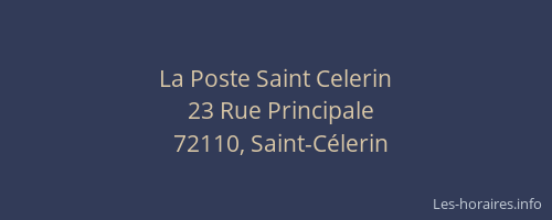 La Poste Saint Celerin