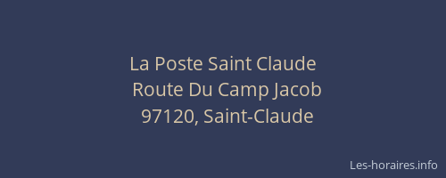 La Poste Saint Claude