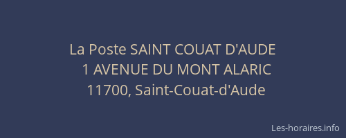 La Poste SAINT COUAT D'AUDE