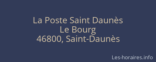 La Poste Saint Daunès