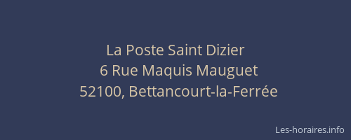 La Poste Saint Dizier