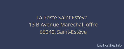 La Poste Saint Esteve