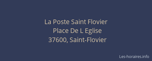 La Poste Saint Flovier