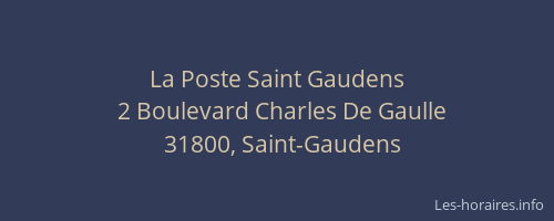 La Poste Saint Gaudens
