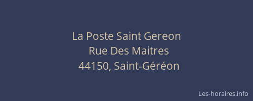 La Poste Saint Gereon
