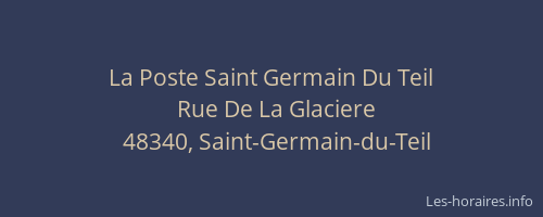 La Poste Saint Germain Du Teil