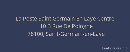 La Poste Saint Germain En Laye Centre