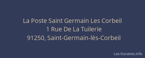 La Poste Saint Germain Les Corbeil