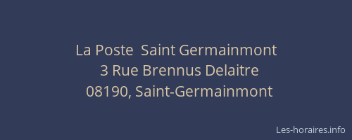 La Poste  Saint Germainmont