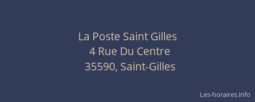 La Poste Saint Gilles