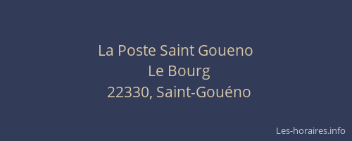 La Poste Saint Goueno