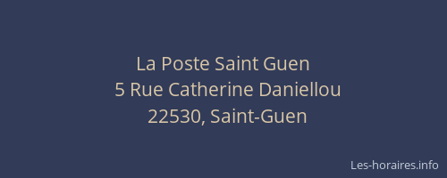 La Poste Saint Guen