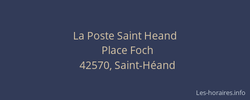 La Poste Saint Heand