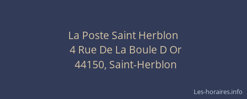 La Poste Saint Herblon