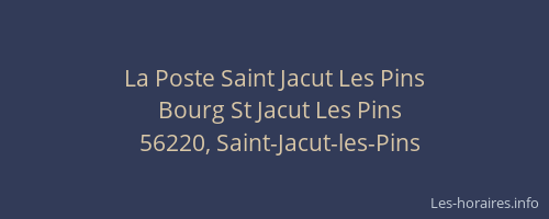 La Poste Saint Jacut Les Pins