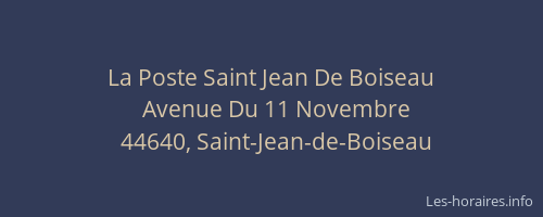 La Poste Saint Jean De Boiseau