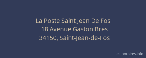 La Poste Saint Jean De Fos