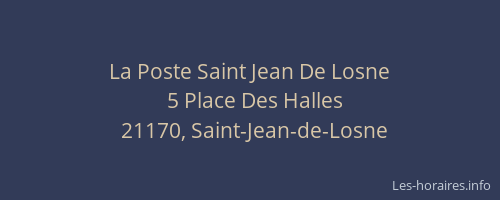 La Poste Saint Jean De Losne