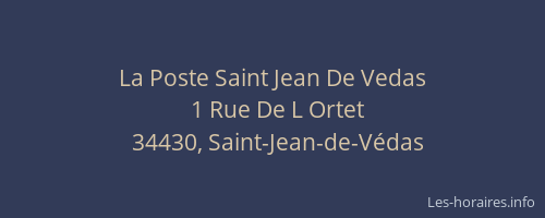 La Poste Saint Jean De Vedas