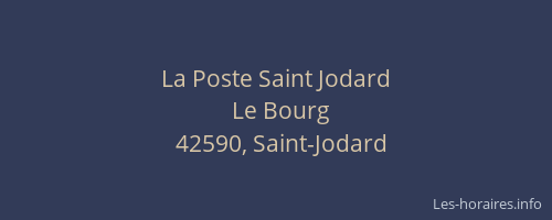 La Poste Saint Jodard