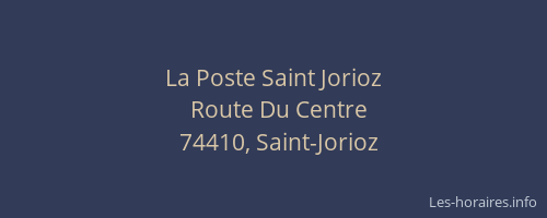 La Poste Saint Jorioz