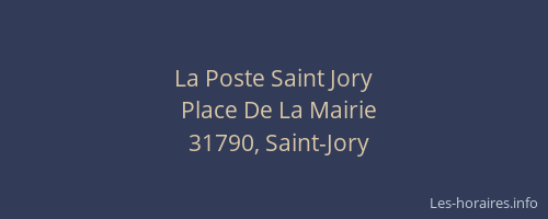 La Poste Saint Jory